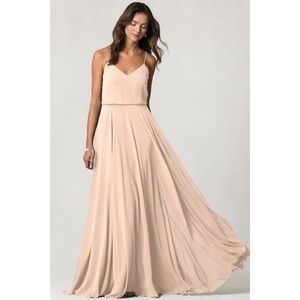 BHLDN Jenny Yoo Inesse Dress, blush (size 6)